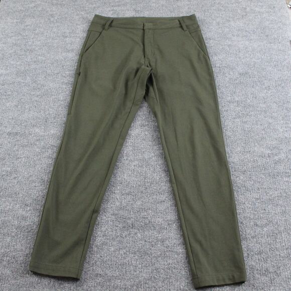 Bylt Pant Men Medium Everyday Pant 2.0 Green Stretch Casual Work Business Office - Picture 1 of 11